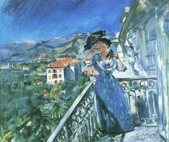 Lovis Corinth Balkonszene in Bordighera oil painting image